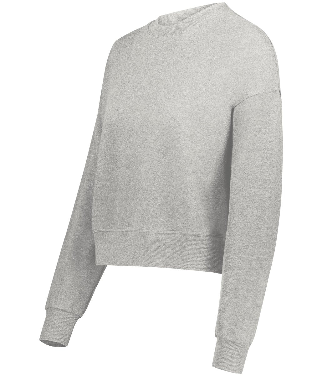 Augusta Sportswear Ladies Slouchy Crew 5424 CHARCOAL HEATHER S