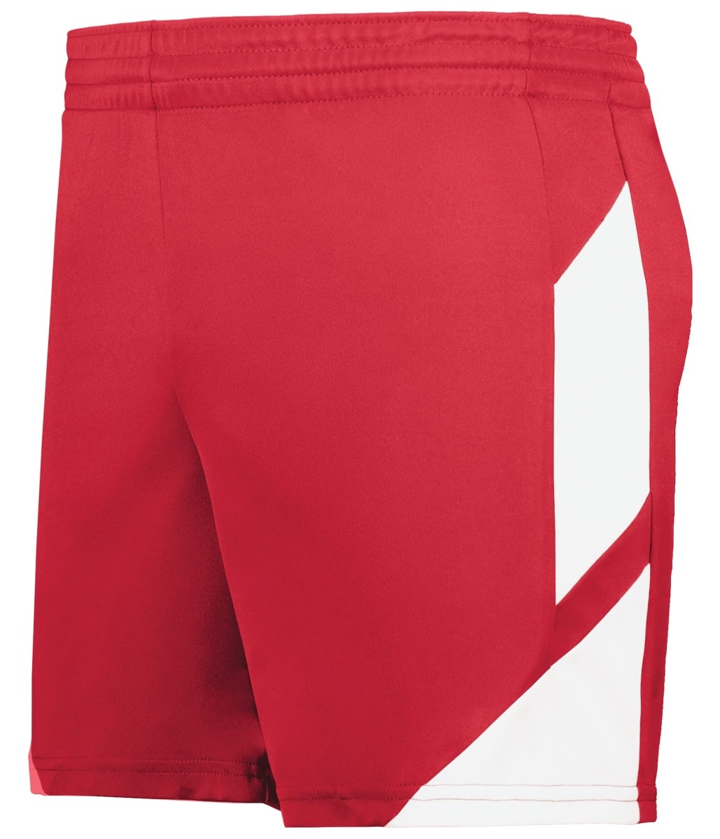Augusta Sportswear Ladies Step - Back Modern Fit Basketball Shorts 1738 RED/WHITE S