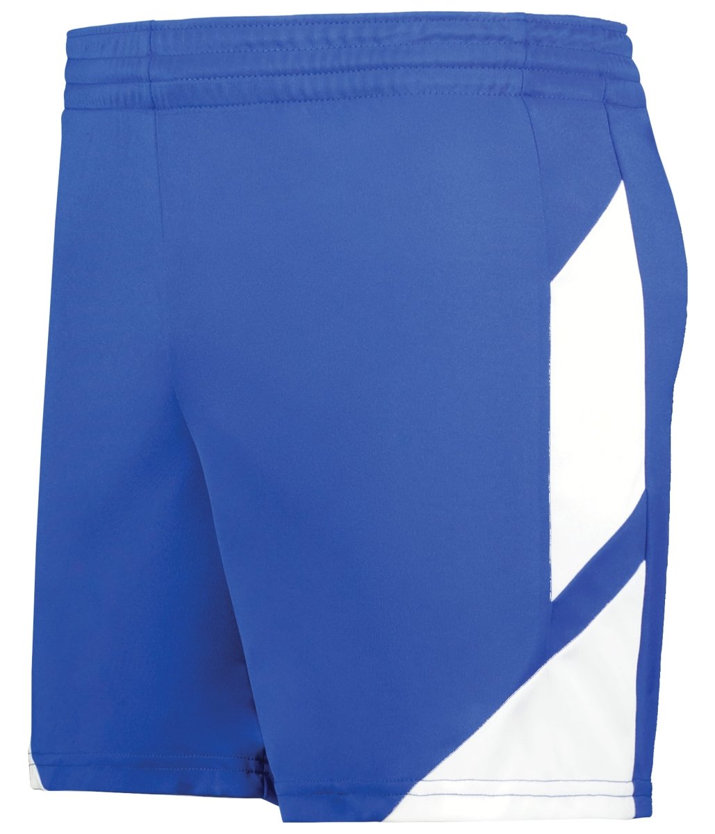 Augusta Sportswear Ladies Step - Back Modern Fit Basketball Shorts 1738 ROYAL/WHITE S