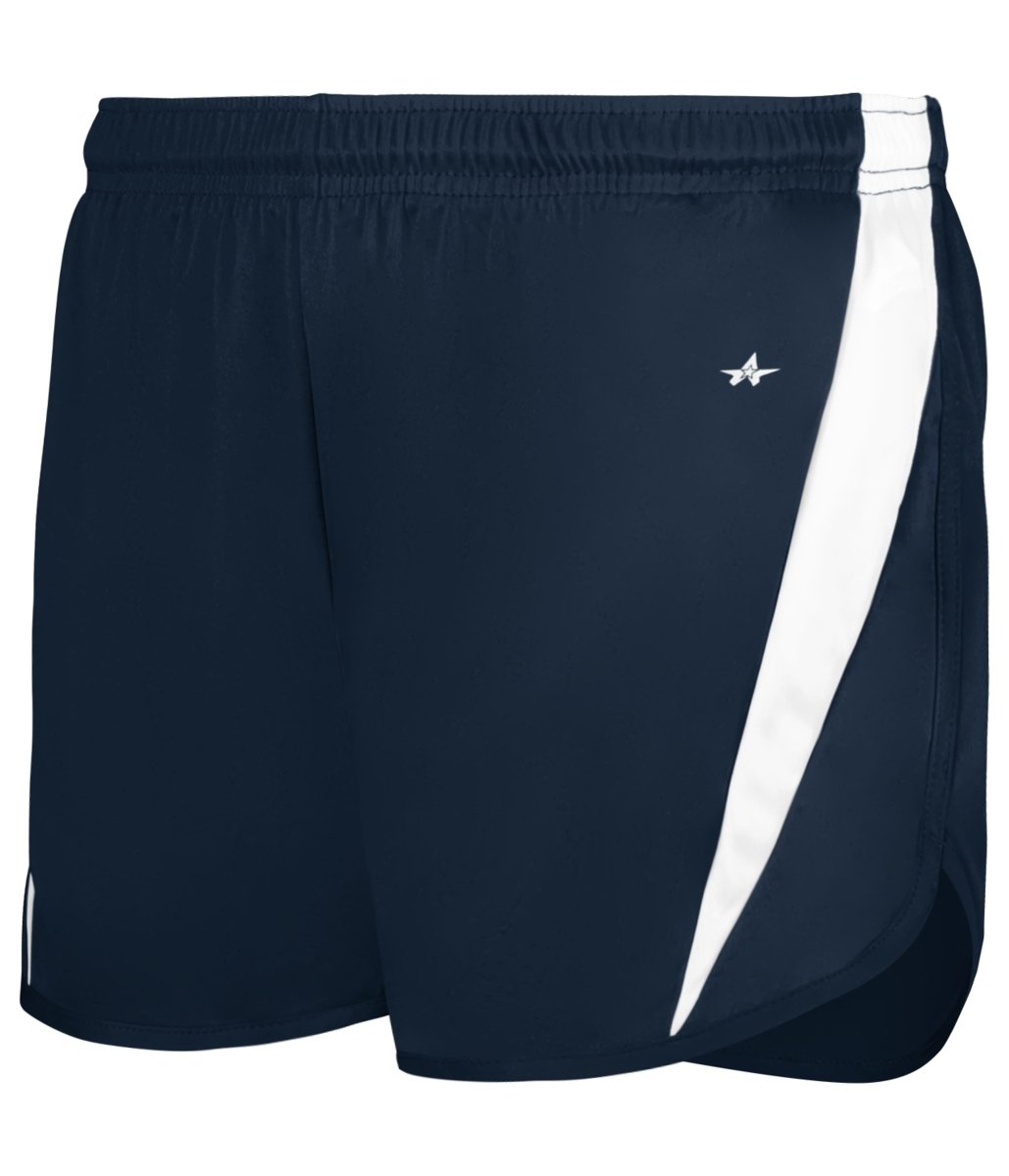 Augusta Sportswear LADIES STRIDE SHORT - Augusta Sportswear 727400 NAVY/WHITE (BA) S
