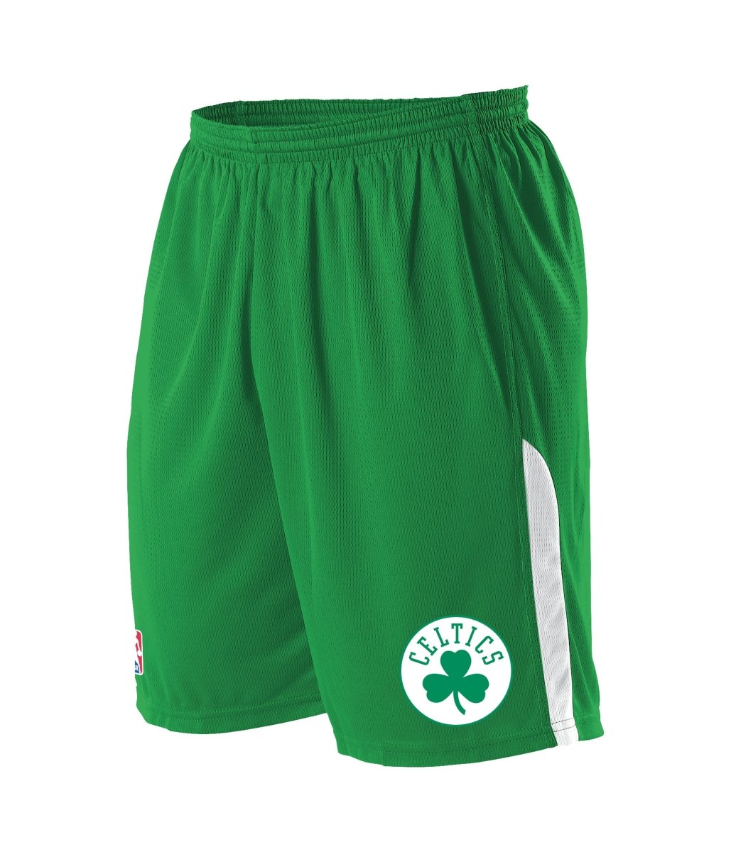 Augusta Sportswear NBA LOGO'D SHORTS - Augusta Sportswear A205LA NBA KELLY GREEN/WH/BOS CELTICS S