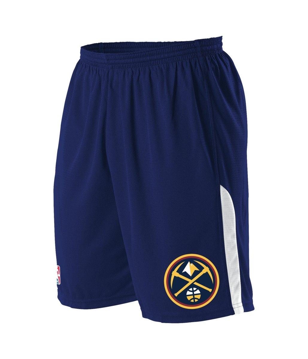 Augusta Sportswear NBA LOGO'D SHORTS - Augusta Sportswear A205LA NBA NAVY/WHITE/DEN NUGGETS S