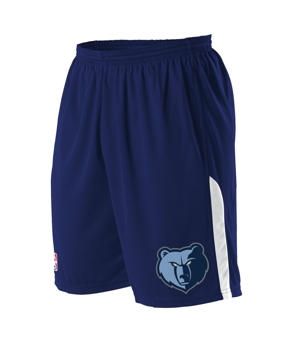 Augusta Sportswear NBA LOGO'D SHORTS - Augusta Sportswear A205LA NBA NAVY/WH/MEM GRIZZLIES S