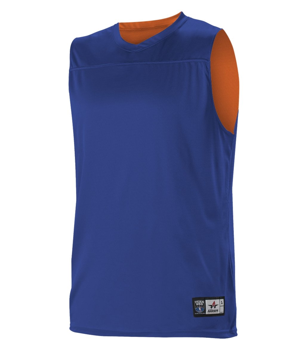 Augusta Sportswear NBA REVERSIBLE TEAM BASKETBALL JERSEY - Augusta Sportswear A105BA ROYAL/BURNT ORANGE (BA) S