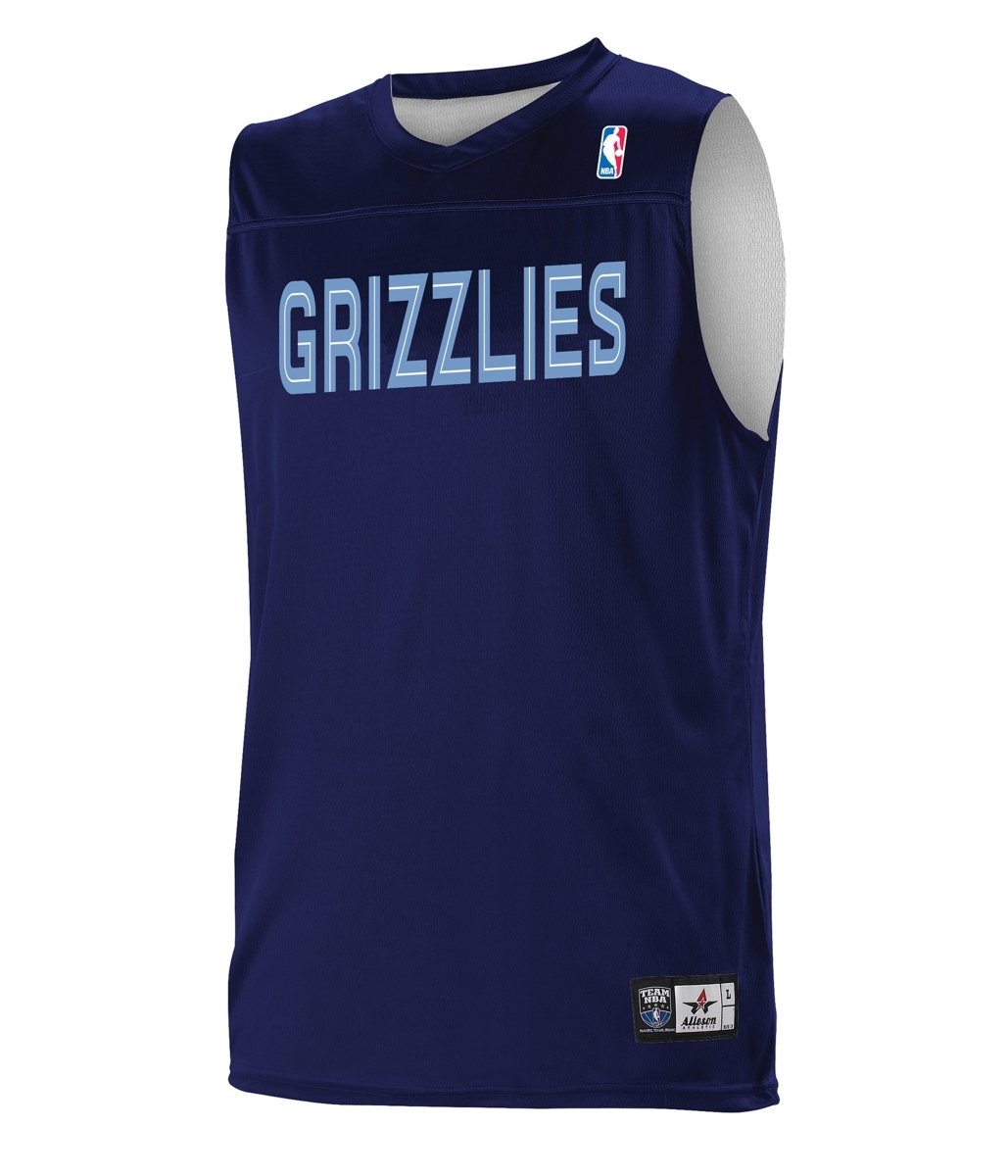 Augusta Sportswear NBA REVERSIBLE TEAM BASKETBALL JERSEY - Augusta Sportswear A105LA NBA NAVY/WH/MEM GRIZZLIES S