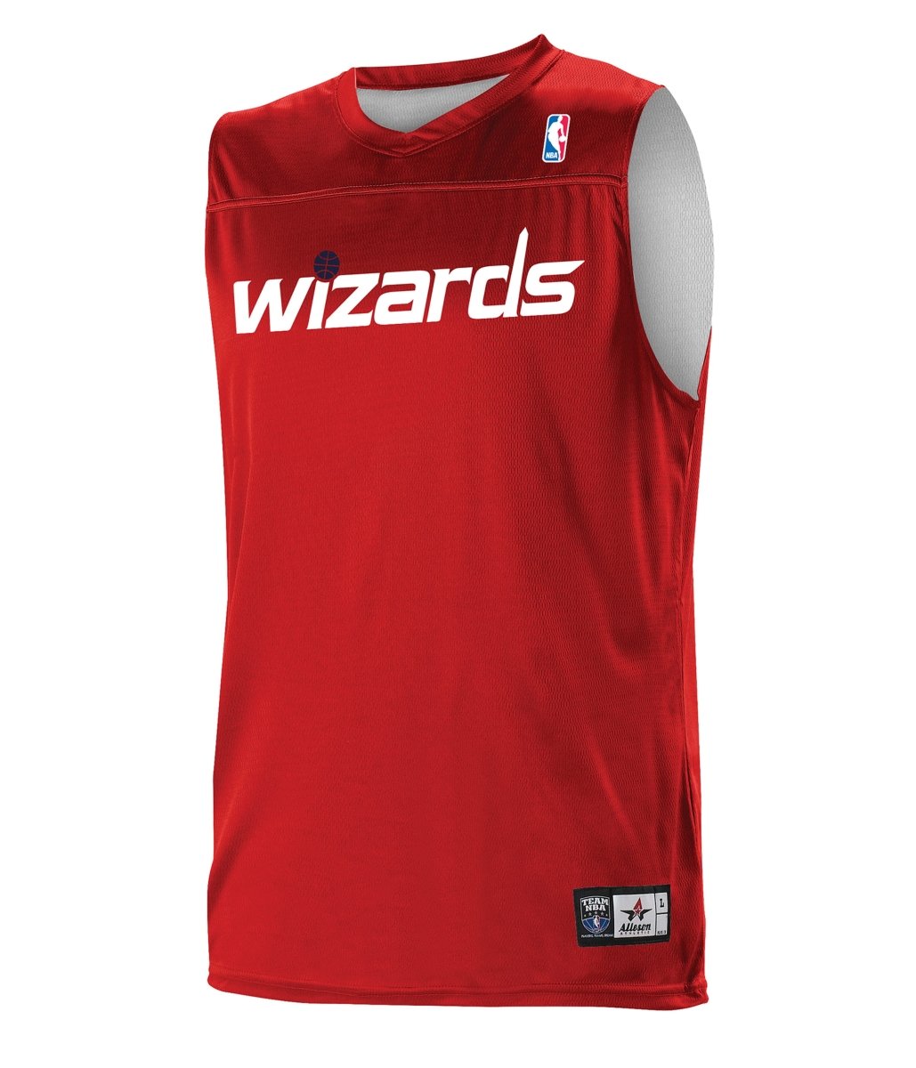 Augusta Sportswear NBA REVERSIBLE TEAM BASKETBALL JERSEY - Augusta Sportswear A105LA NBA RED/WHITE/WA WIZARDS S