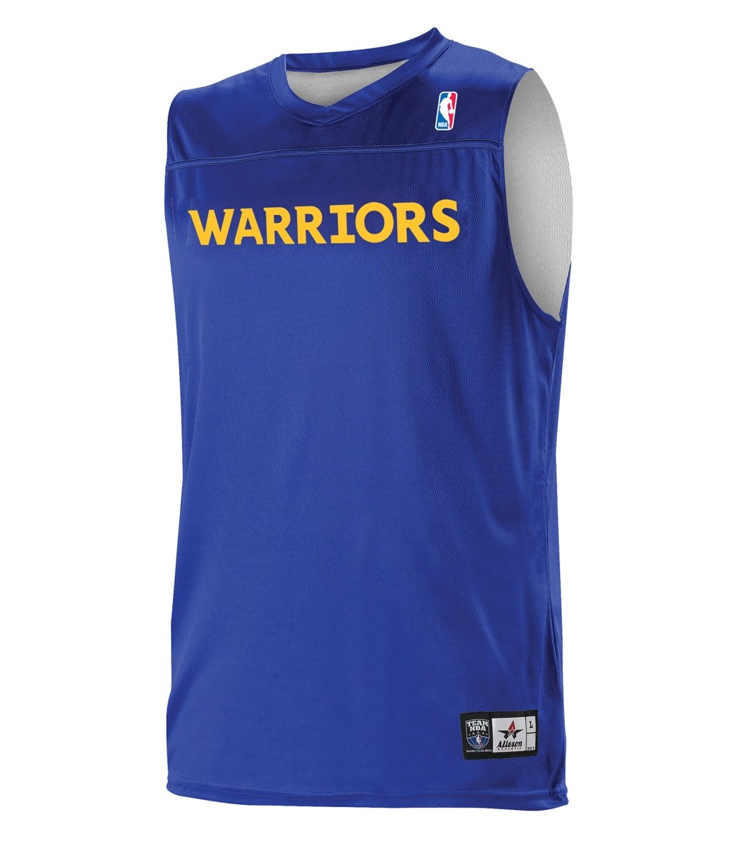 Augusta Sportswear NBA REVERSIBLE TEAM BASKETBALL JERSEY - Augusta Sportswear A105LA NBA ROYAL/WHITE/GS WARRIORS S