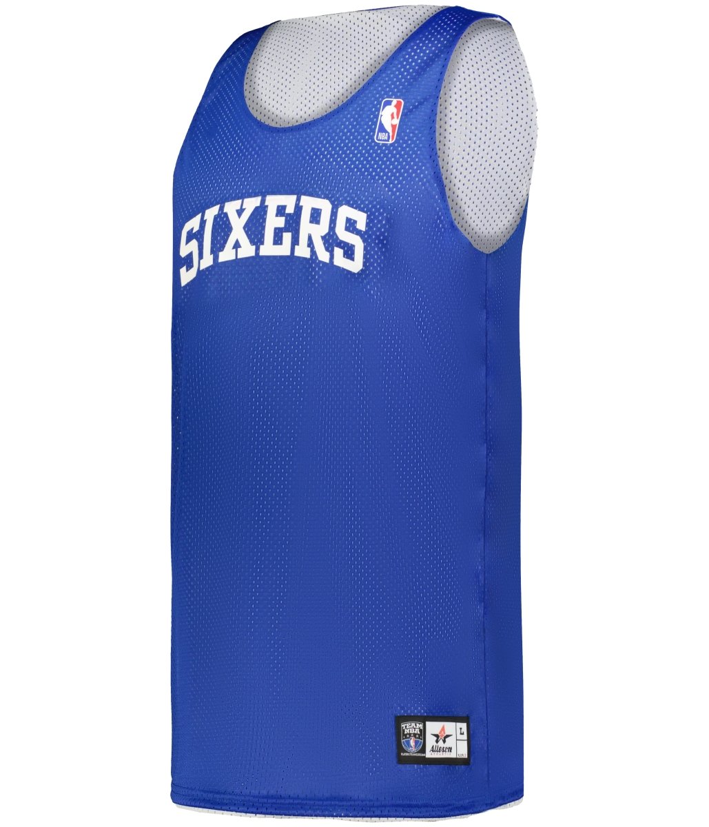Augusta Sportswear NBA REVERSIBLE TEAM BASKETBALL JERSEY - Augusta Sportswear A115LA NBA ROYAL/WH/PHL 76ERS S