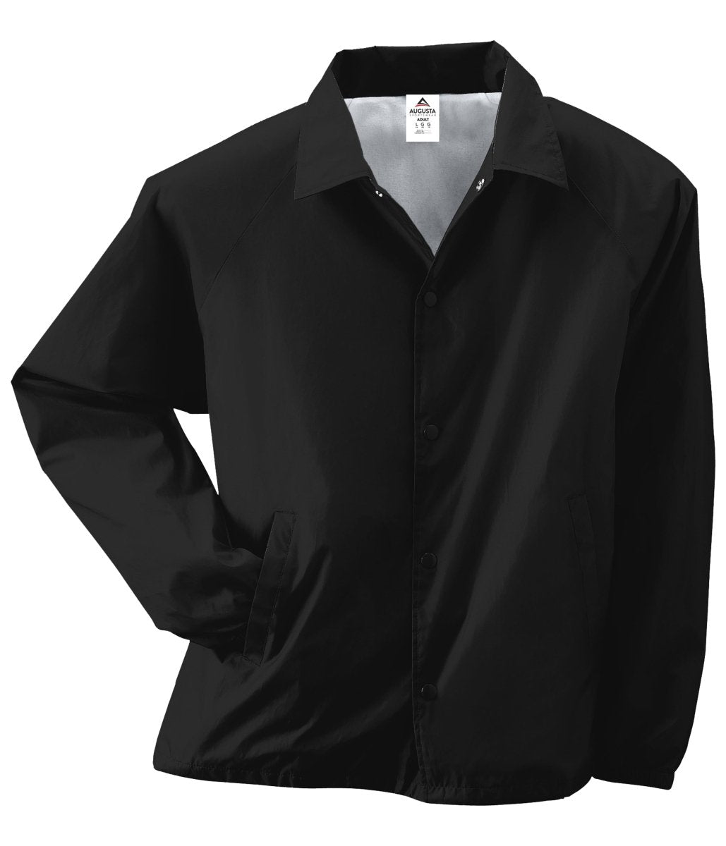 Augusta Sportswear Nylon Coach's Jacket/Lined 3100 BLACK S