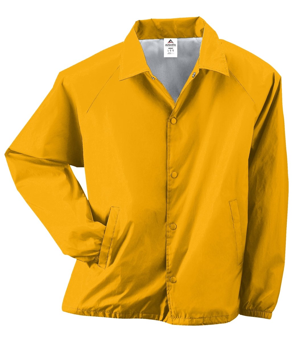 Augusta Sportswear Nylon Coach's Jacket/Lined 3100 GOLD S