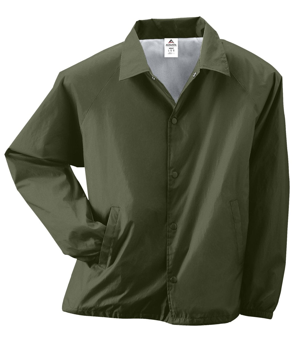 Augusta Sportswear Nylon Coach's Jacket/Lined 3100 OLIVE DRAB GREEN S