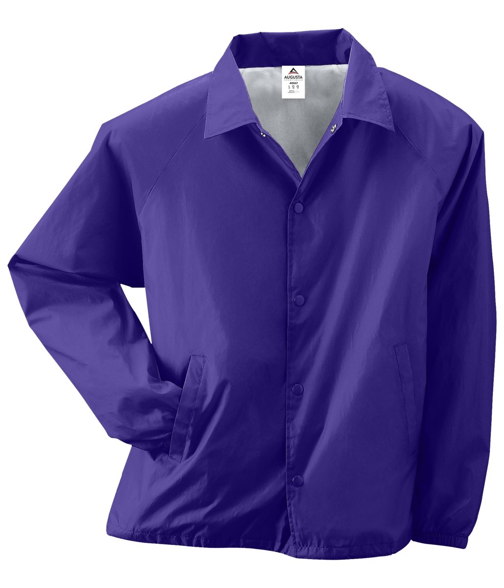 Augusta Sportswear Nylon Coach's Jacket/Lined 3100 PURPLE S