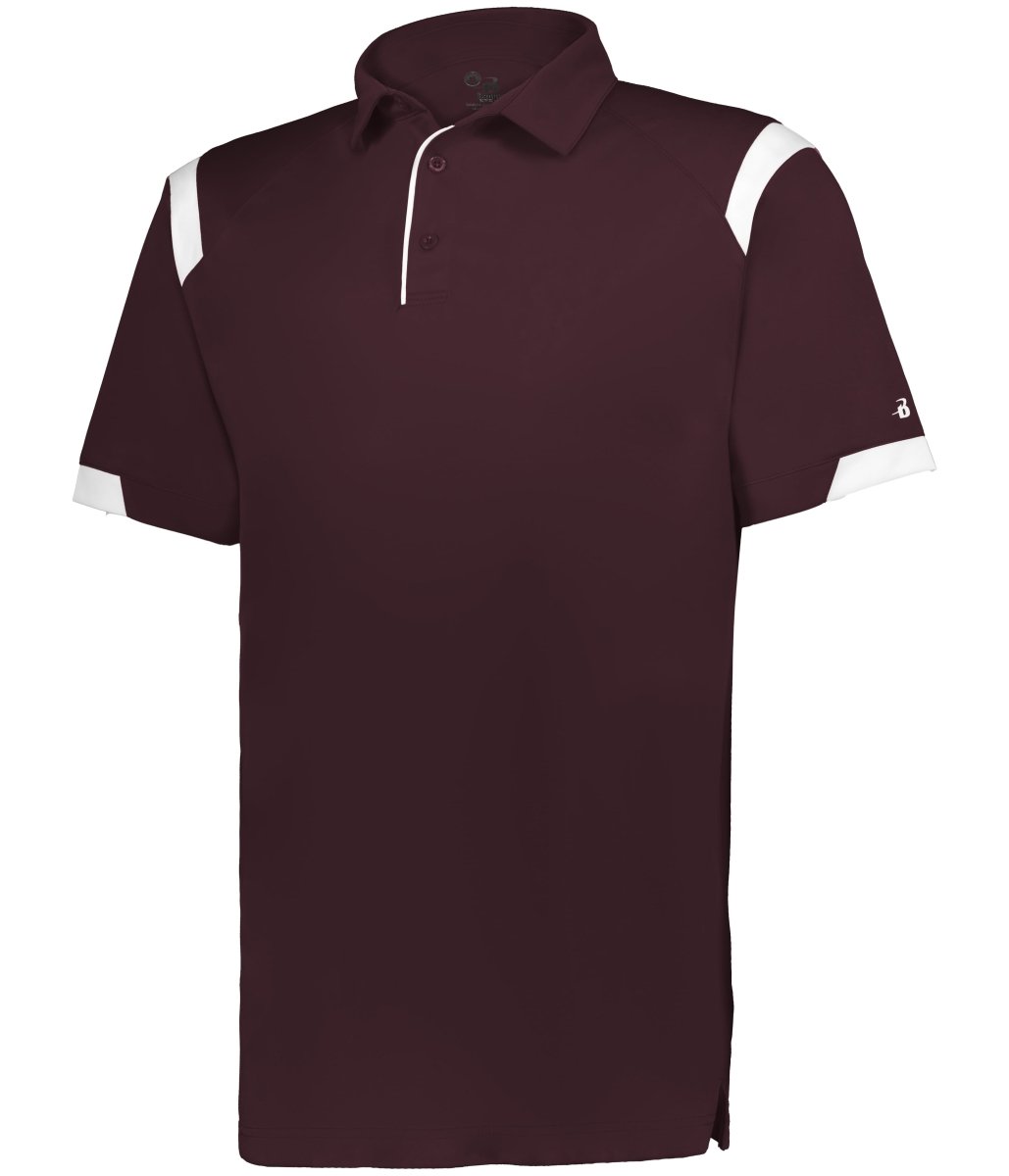 Augusta Sportswear ON THE RISE POLO 335000 MAROON/WHITE (BA) S