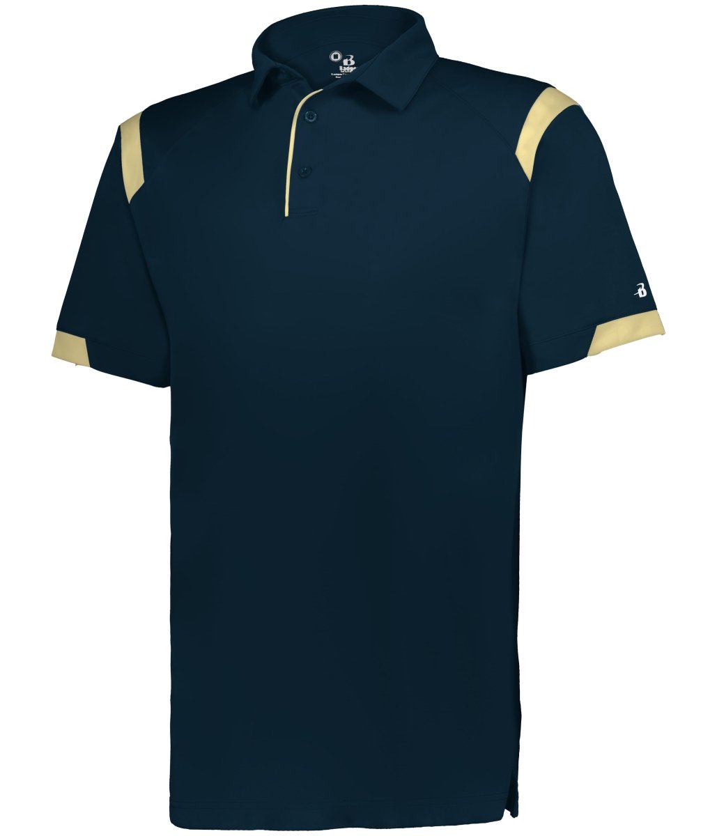 Augusta Sportswear ON THE RISE POLO 335000 NAVY/VEGAS GOLD (BA) S