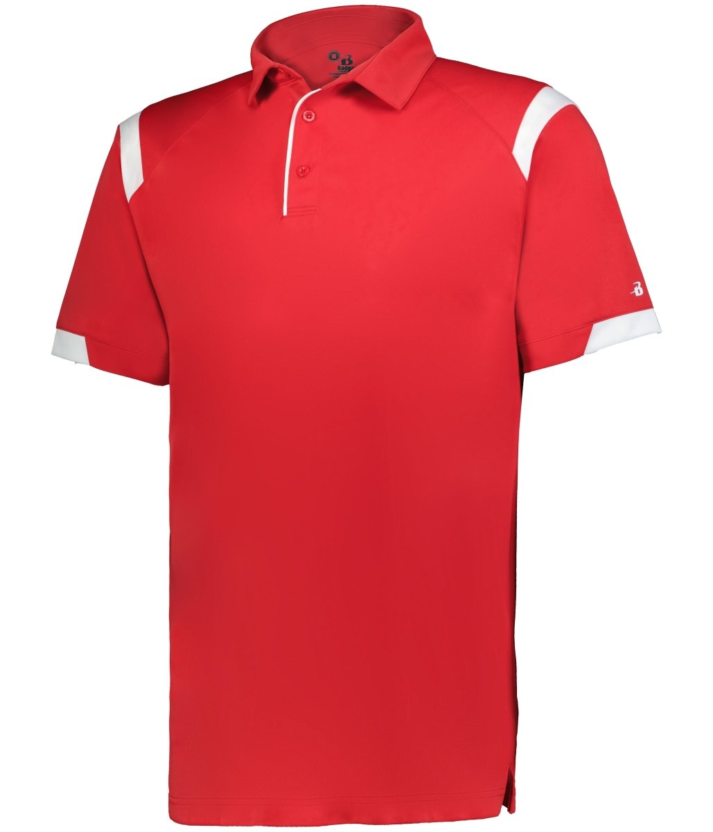 Augusta Sportswear ON THE RISE POLO 335000 RED/WHITE (BA) S