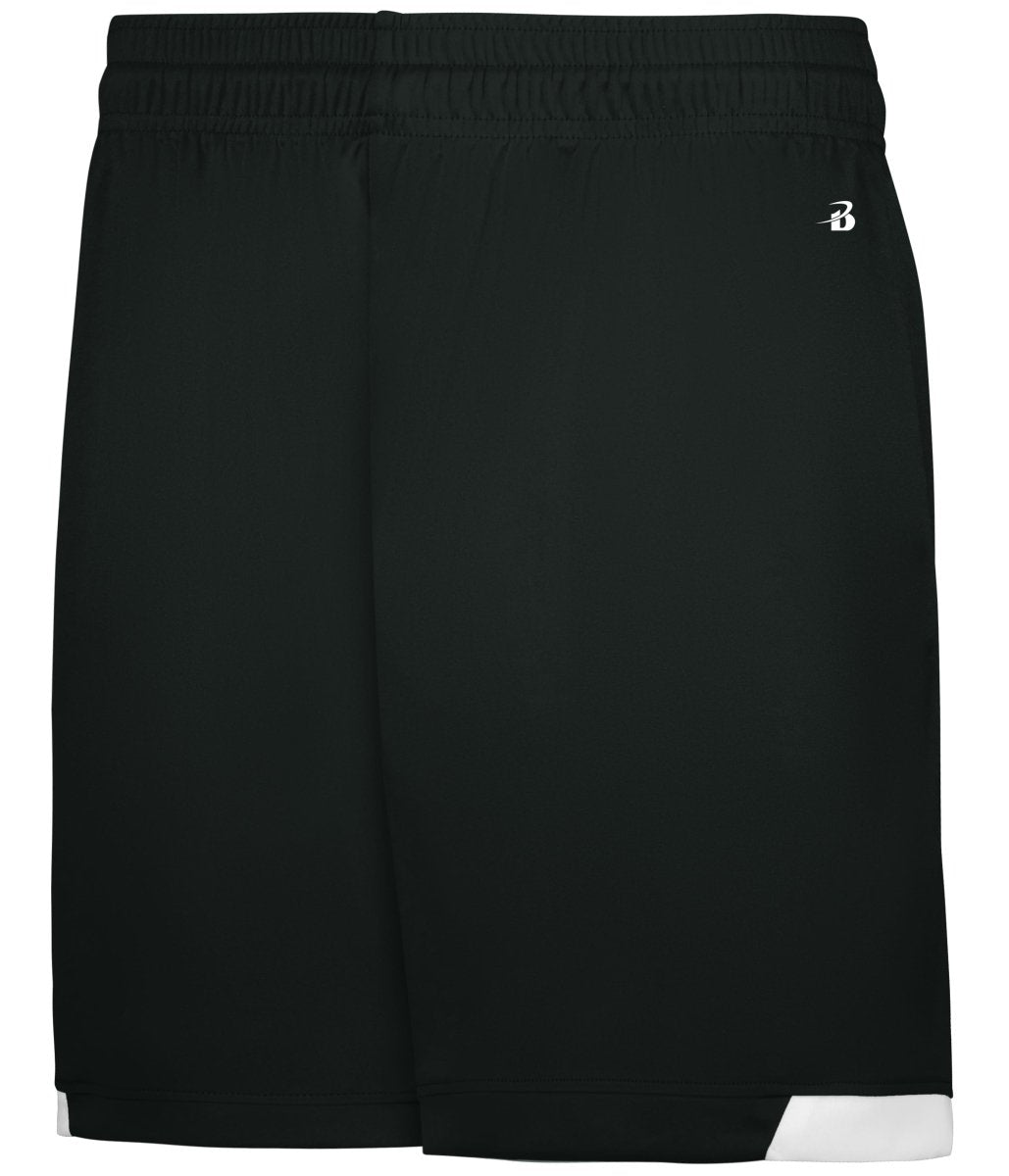 Augusta Sportswear ON THE RISE SHORTS - Augusta Sportswear 710100 BLACK/WHITE (BA) S