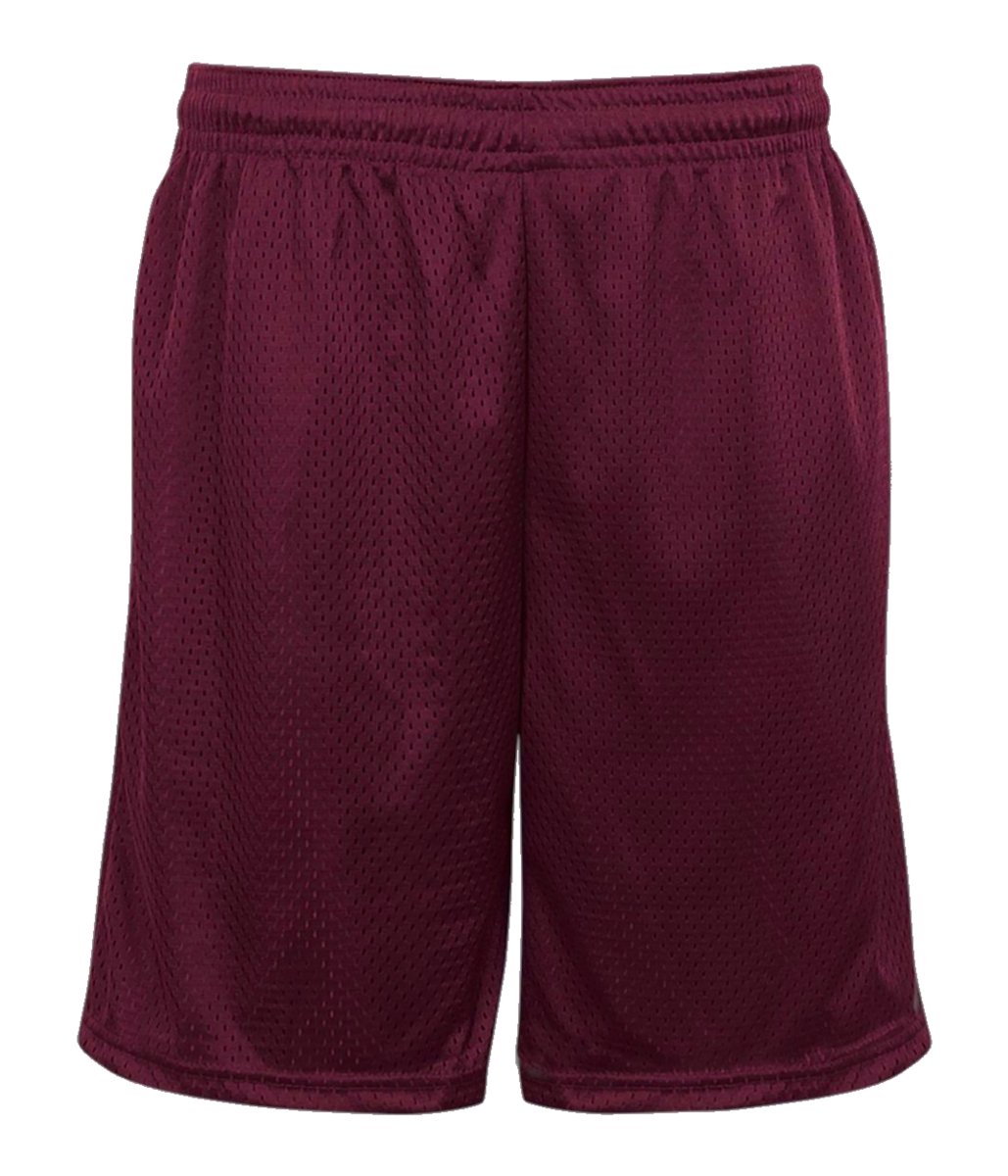 Augusta Sportswear POCKETED MESH SHORTS - Augusta Sportswear 721900 MAROON (BA) S