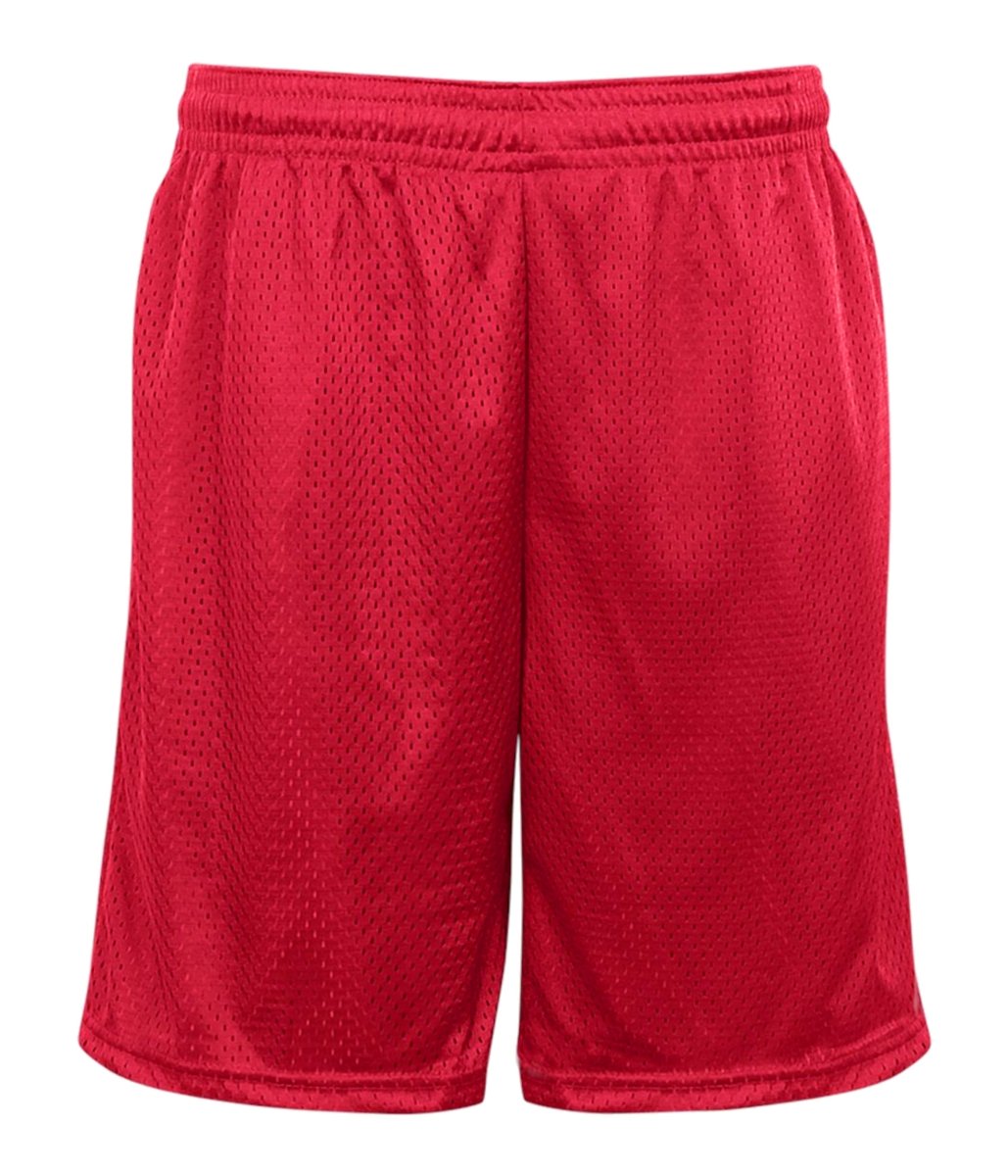 Augusta Sportswear POCKETED MESH SHORTS - Augusta Sportswear 721900 RED (BA) S