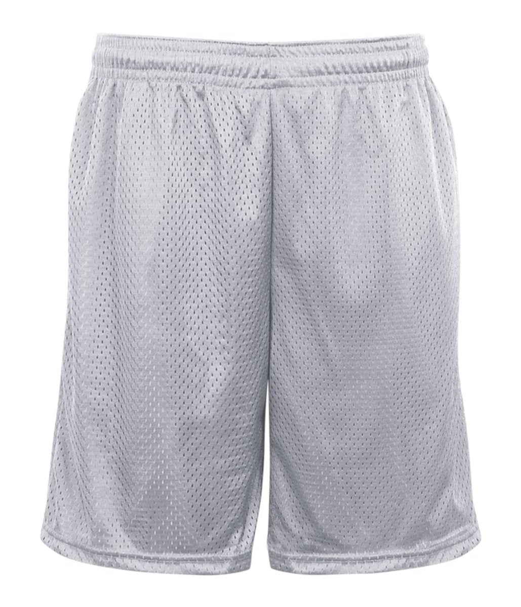 Augusta Sportswear POCKETED MESH SHORTS - Augusta Sportswear 721900 SILVER (BA) S
