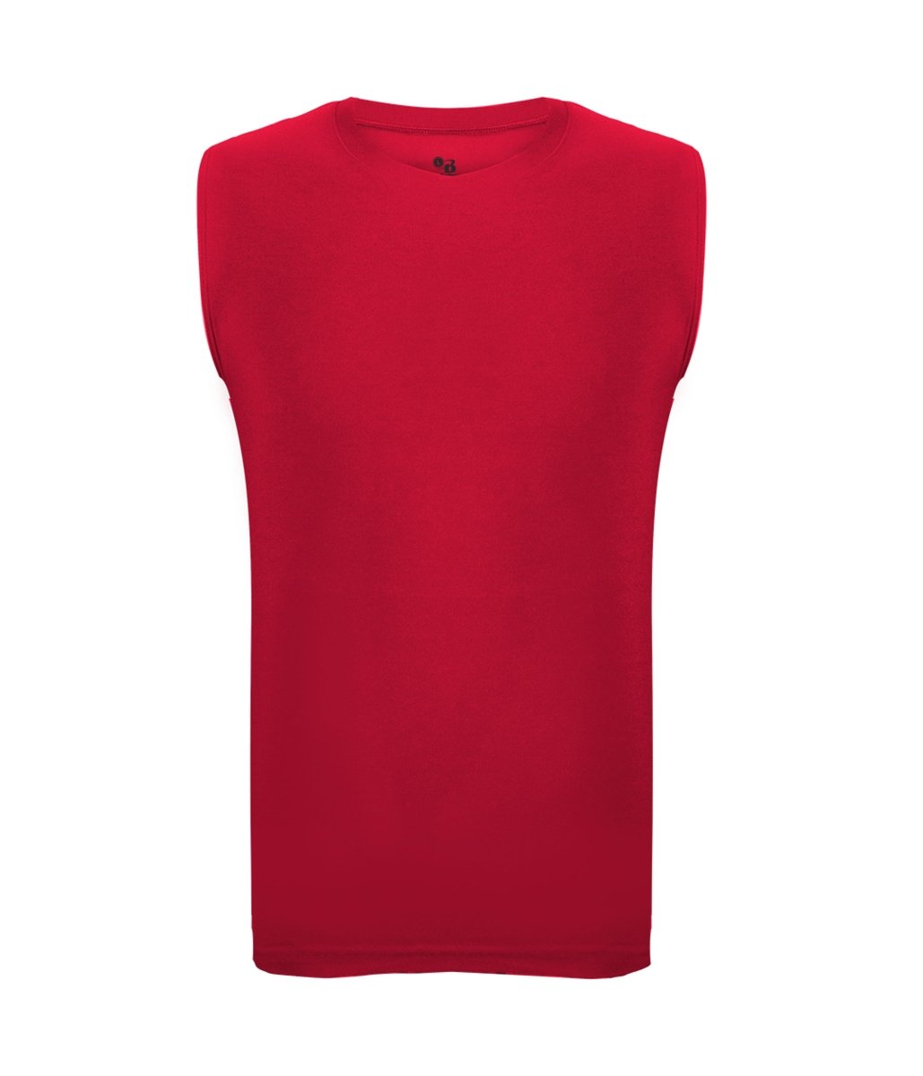 Augusta Sportswear PRO COMPRESSION SLEEVELESS CREW 463100 RED (BA) S