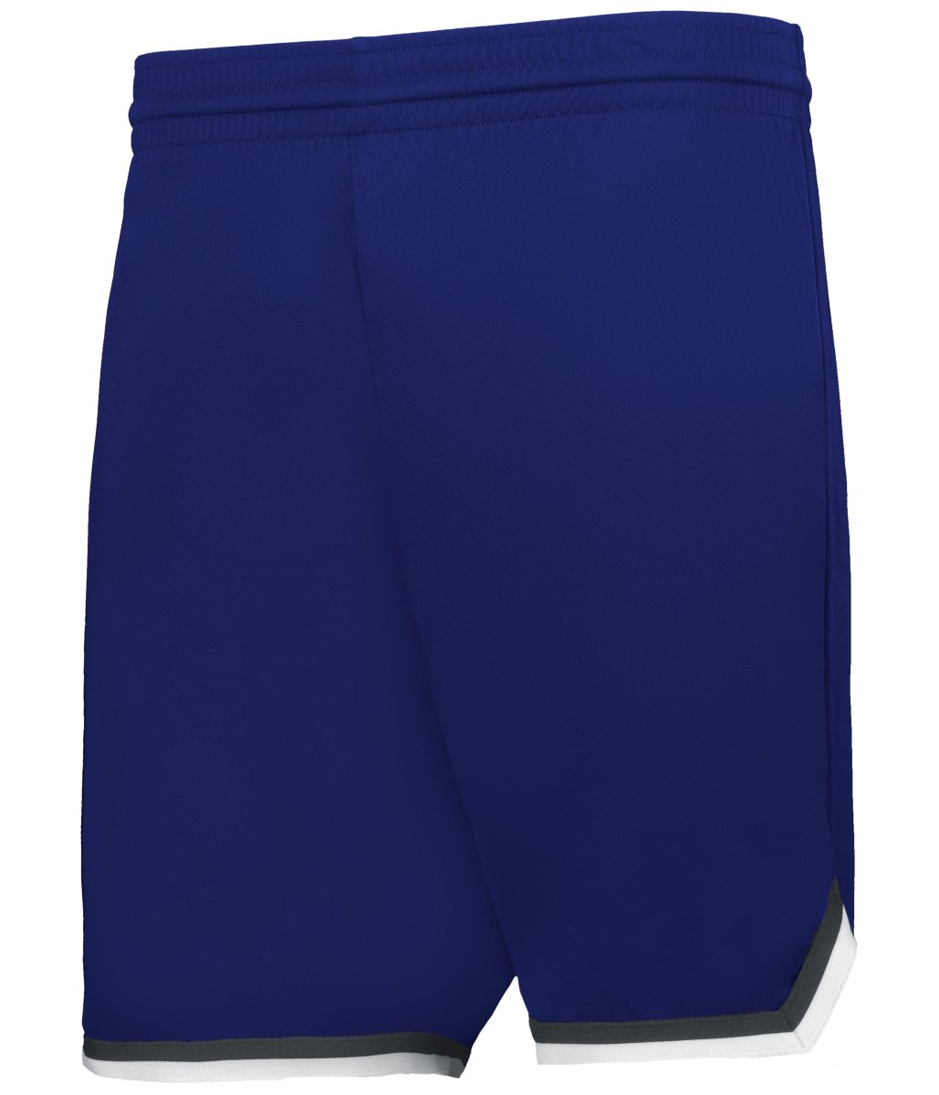 Augusta Sportswear RETRO BASKETBALL SHORTS - Augusta Sportswear A52000 NAVY/GRAPHITE/WHITE (BA) S