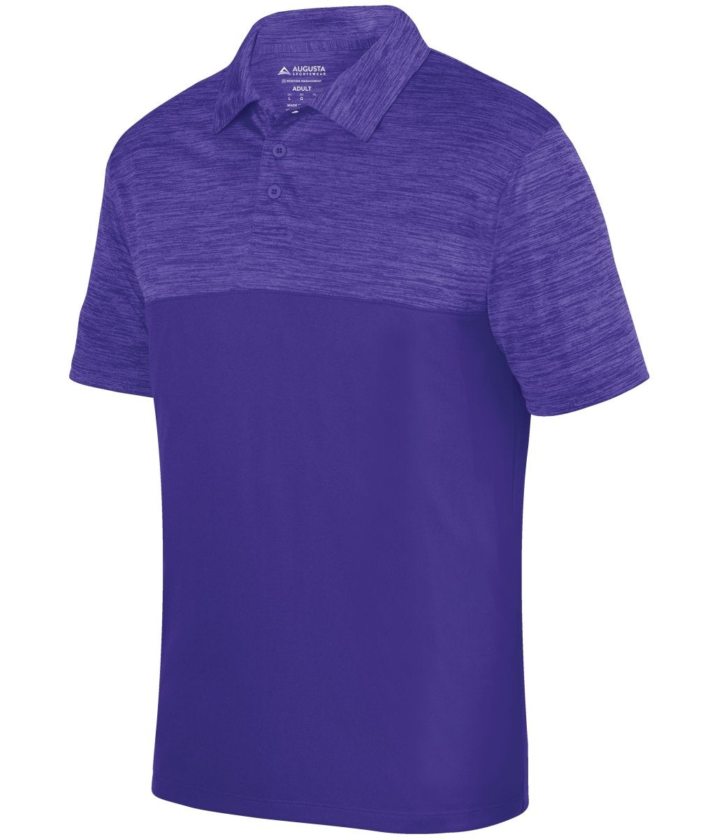 Augusta Sportswear Shadow Tonal Heather Polo 5412 PURPLE S