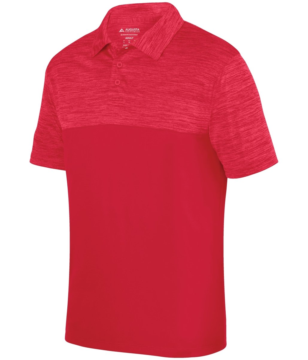 Augusta Sportswear Shadow Tonal Heather Polo 5412 RED S