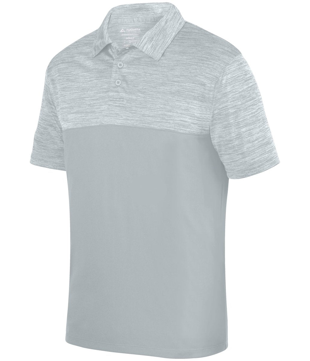 Augusta Sportswear Shadow Tonal Heather Polo 5412 SILVER S