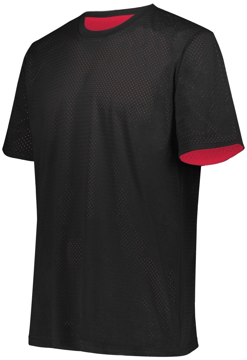 Augusta Sportswear Short Sleeve Mesh Reversible Jersey 1602 BLACK/SCARLET S