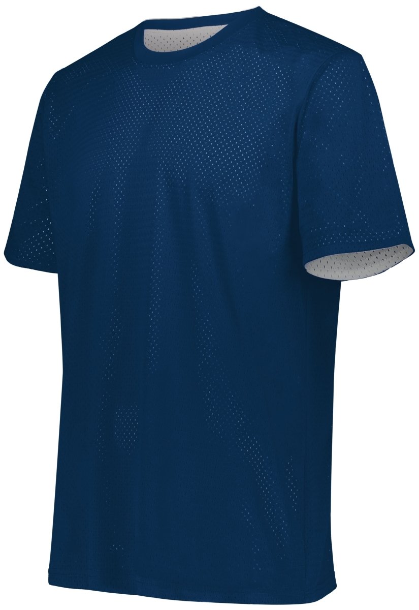 Augusta Sportswear Short Sleeve Mesh Reversible Jersey 1602 NAVY/WHITE S