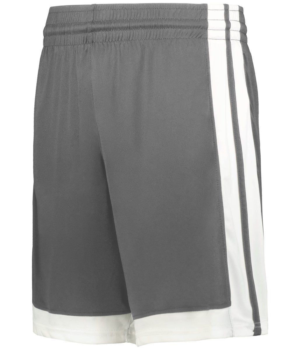 Augusta Sportswear SINGLE - PLY 7" BASKETBALL SHORTS 5387P CHARCOAL SOLID/WHITE (BA) S