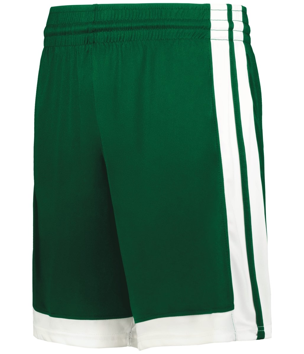 Augusta Sportswear SINGLE - PLY 7" BASKETBALL SHORTS 5387P FOREST/WHITE (BA) S