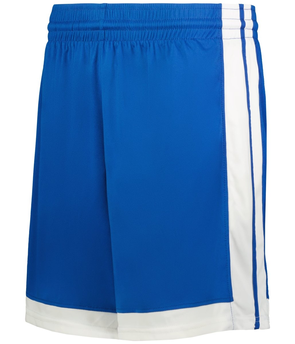 Augusta Sportswear SINGLE - PLY 7" BASKETBALL SHORTS 5387P ROYAL/WHITE (BA) S