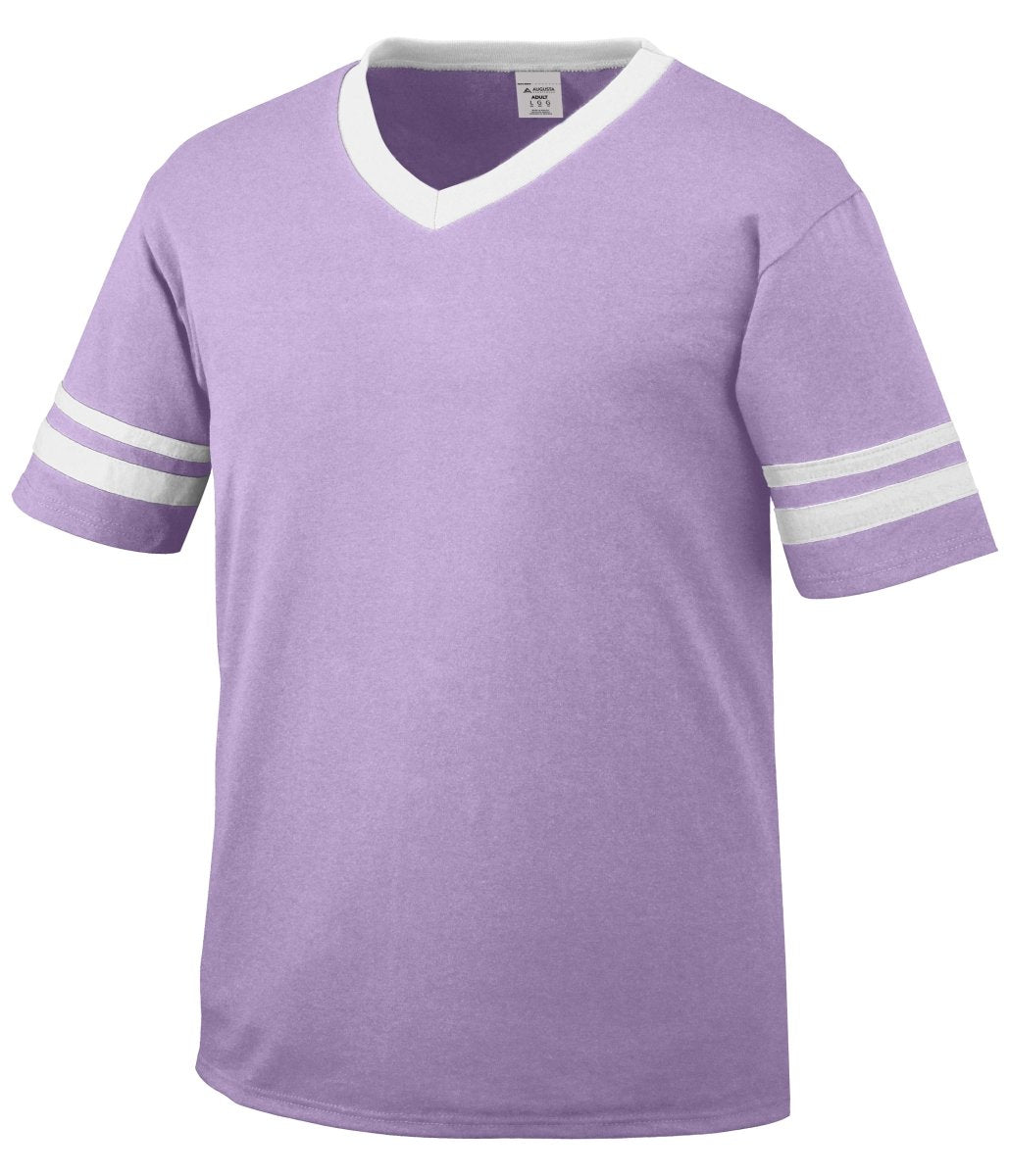 Augusta Sportswear Sleeve Stripe Jersey 360 LIGHT LAVENDER/WHITE S