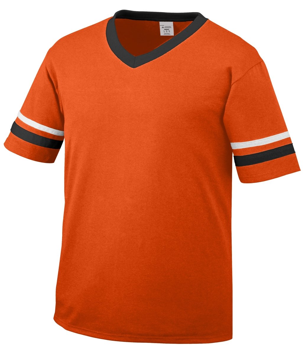 Augusta Sportswear Sleeve Stripe Jersey 360 ORANGE/BLACK/WHITE S