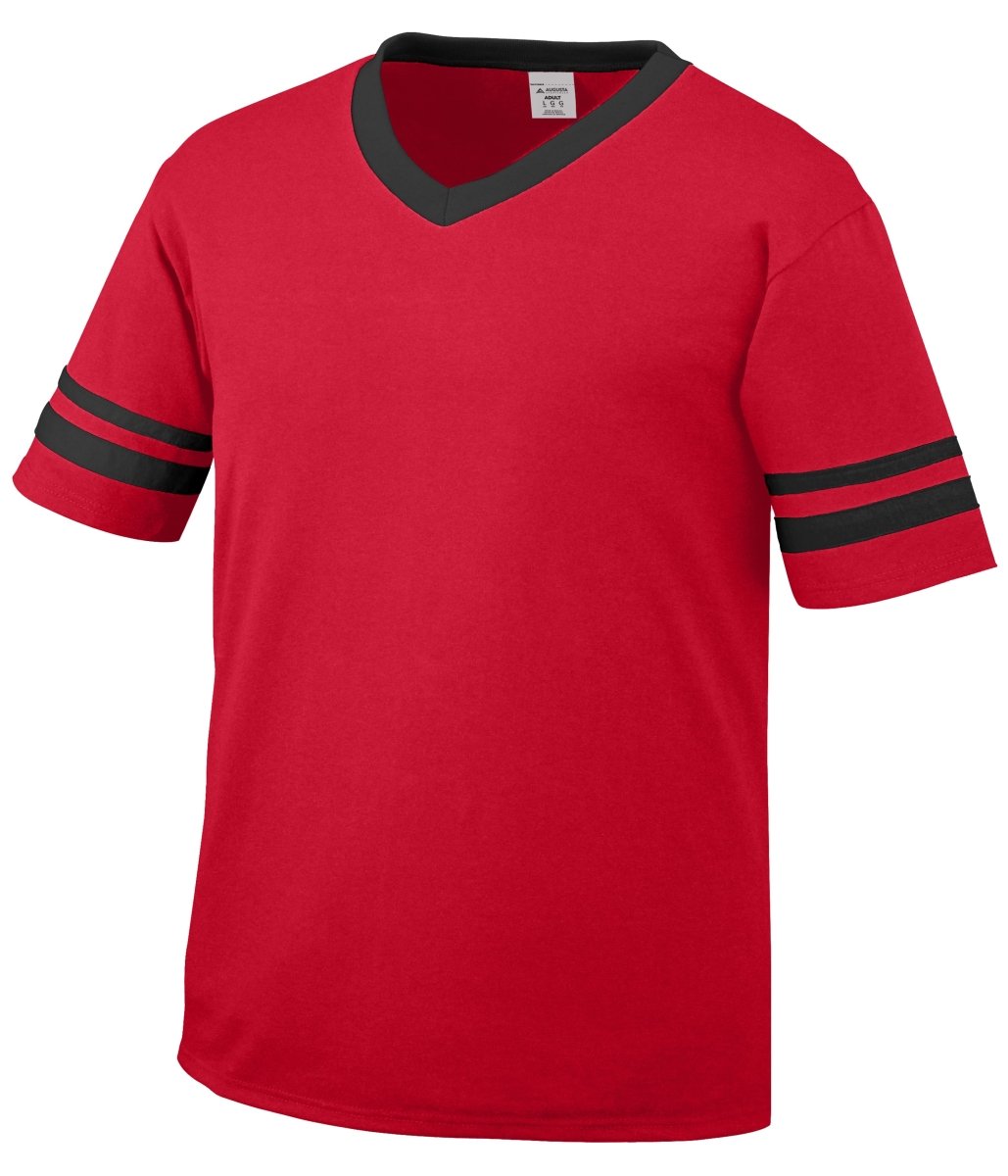 Augusta Sportswear Sleeve Stripe Jersey 360 RED/BLACK S