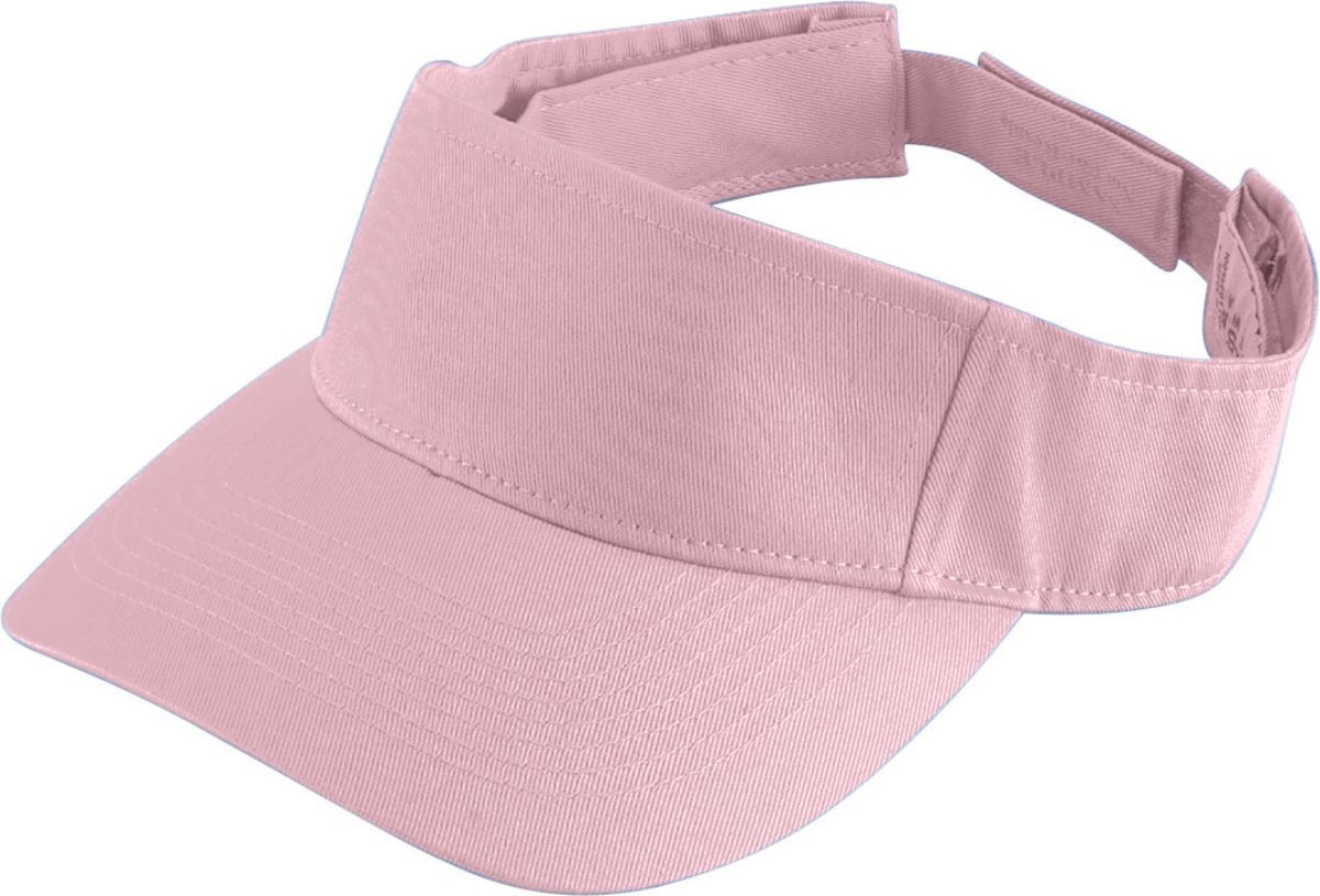 Augusta Sportswear Sport Twill Visor 6225 LIGHT PINK OS