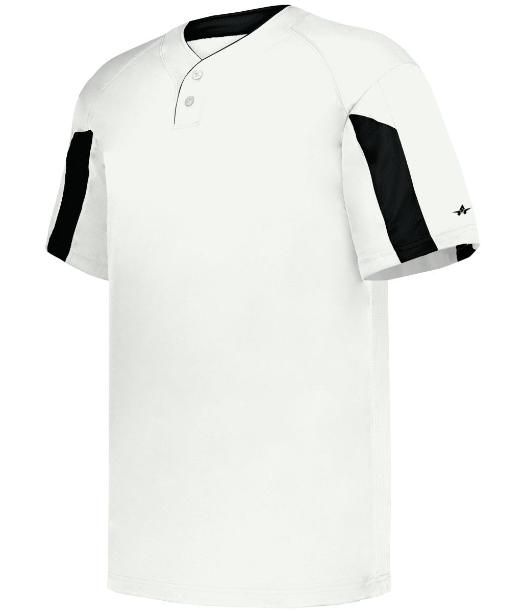 Augusta Sportswear STRIKER BASEBALL JERSEY - Augusta Sportswear 797600 WHITE/BLACK (BA) S