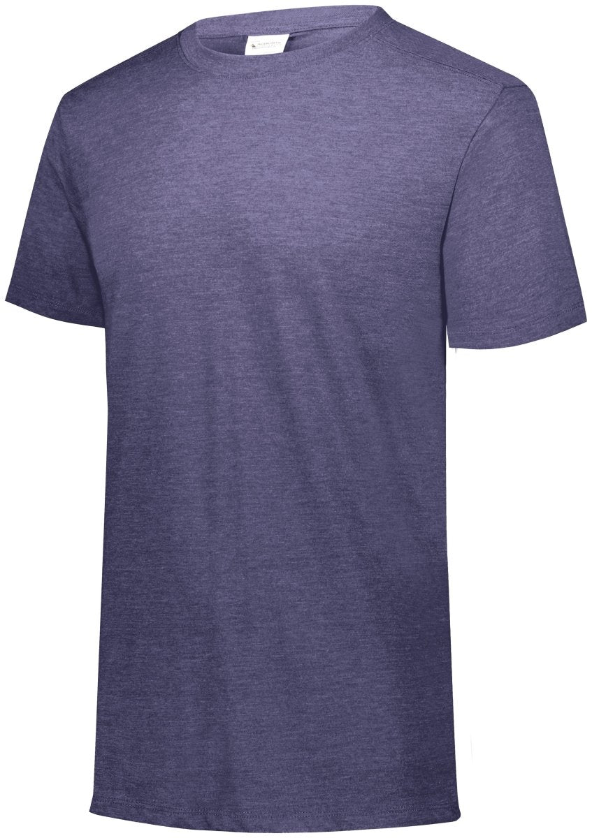 Augusta Sportswear Tri - Blend Tee 3065 NAVY HEATHER S