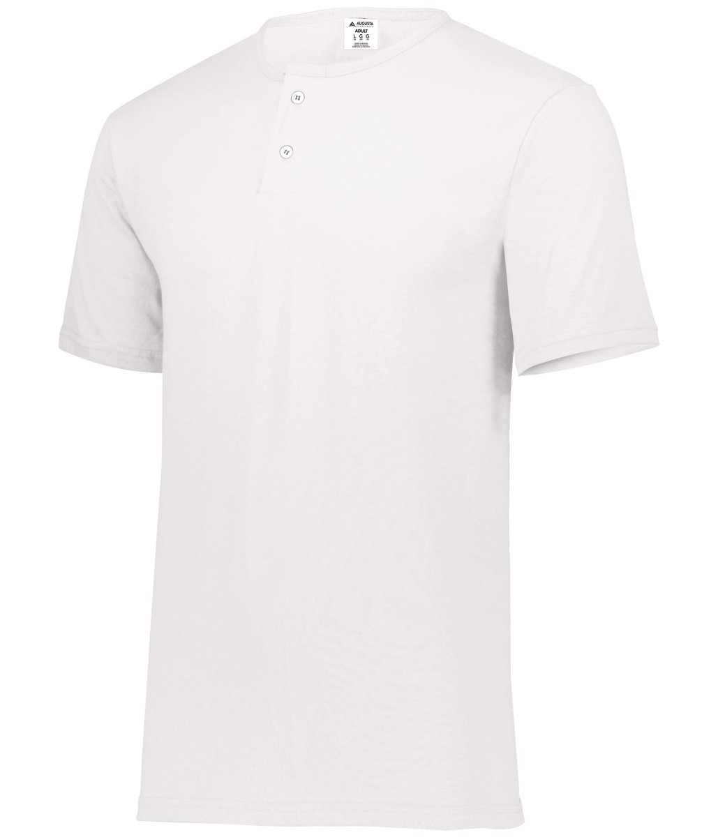 Augusta Sportswear Two - Button Baseball Jersey 580 WHITE S