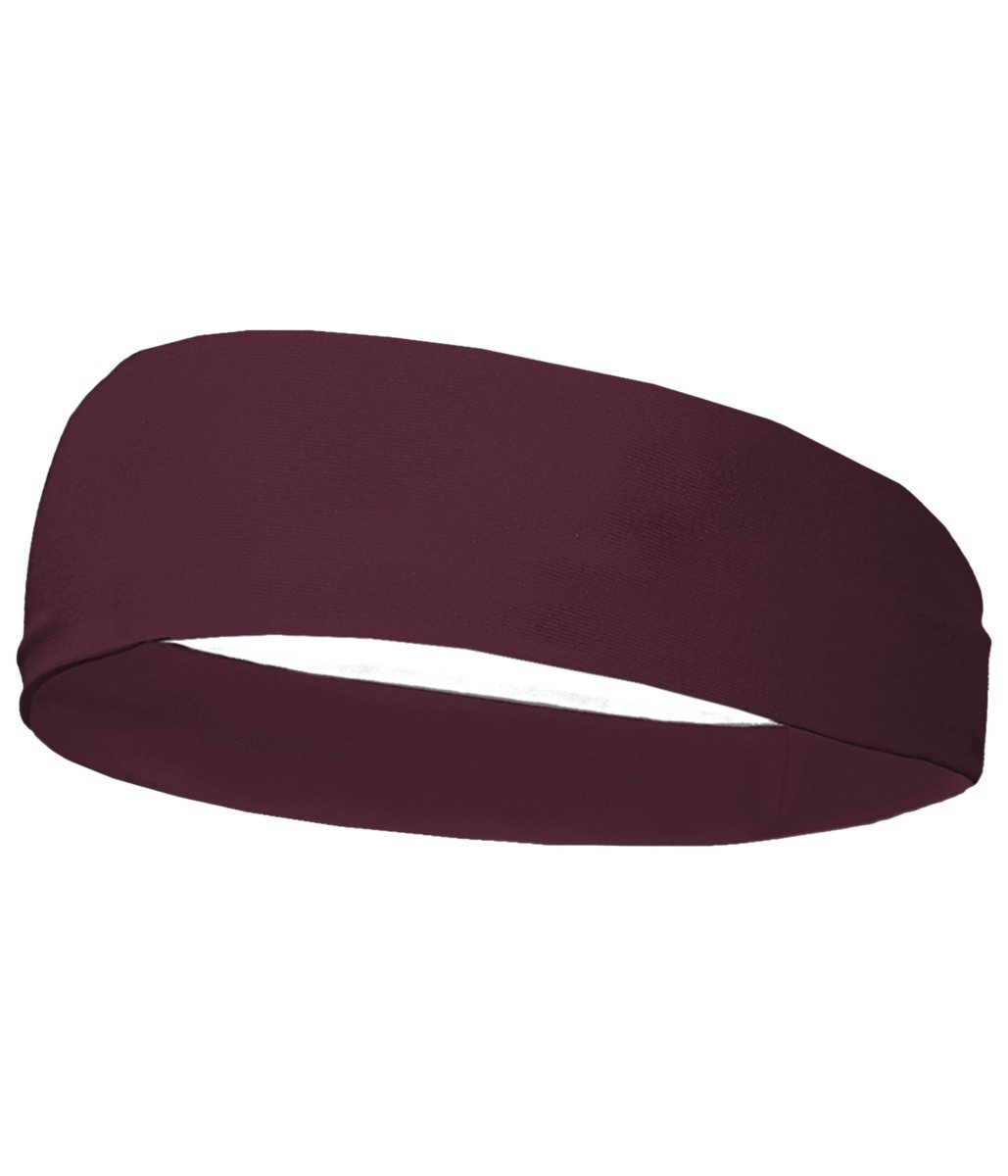 Augusta Sportswear Wide Headband 030100 MAROON (BA) OS