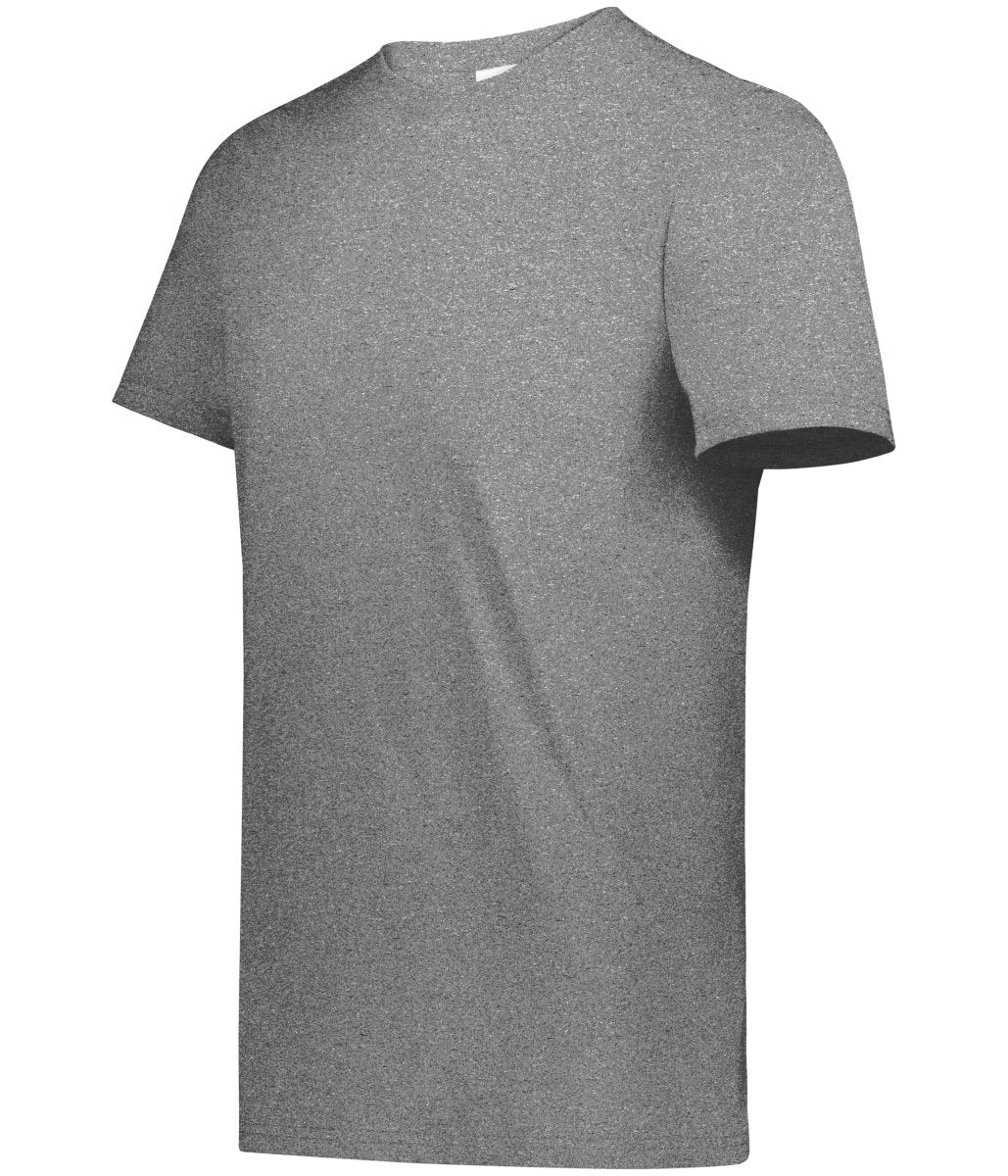 Augusta Sportswear Youth All - Day Core Basic 50/50 Tee 6951 PLATINUM HEATHER S