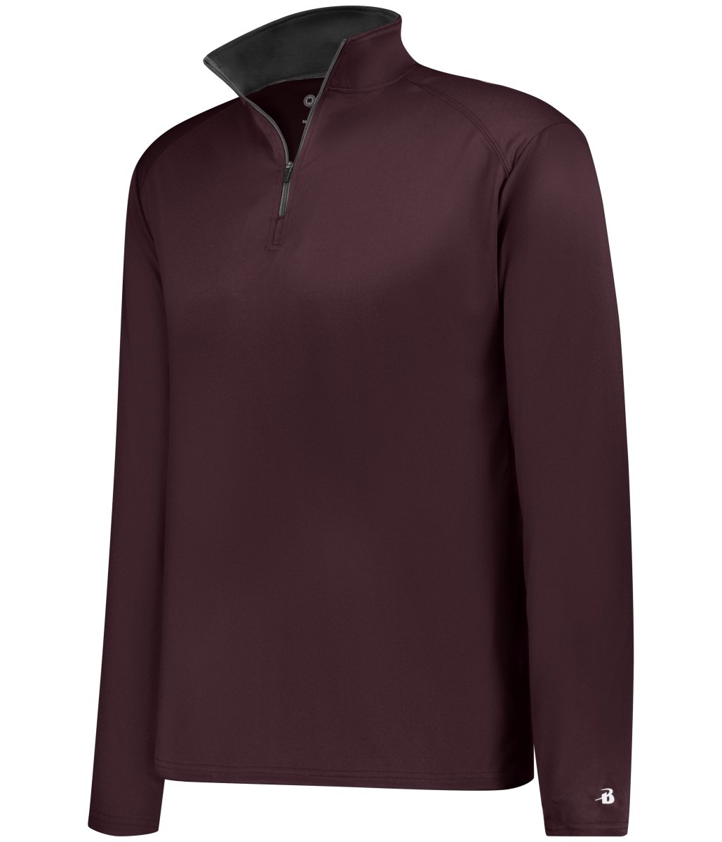 Augusta Sportswear YOUTH B - CORE 1/4 ZIP PULLOVER 210200 MAROON/GRAPHITE (BA) S