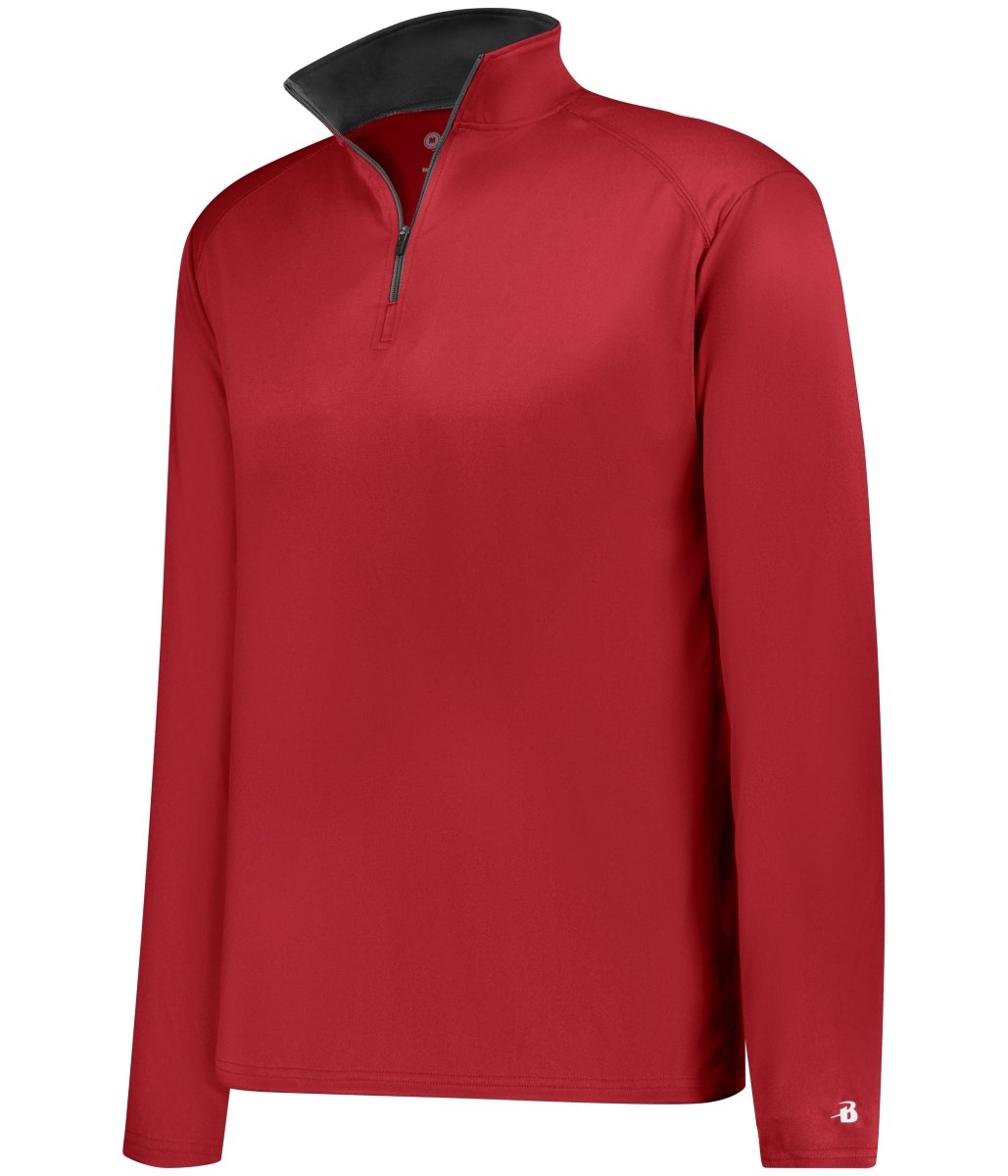 Augusta Sportswear YOUTH B - CORE 1/4 ZIP PULLOVER 210200 RED/GRAPHITE (BA) S