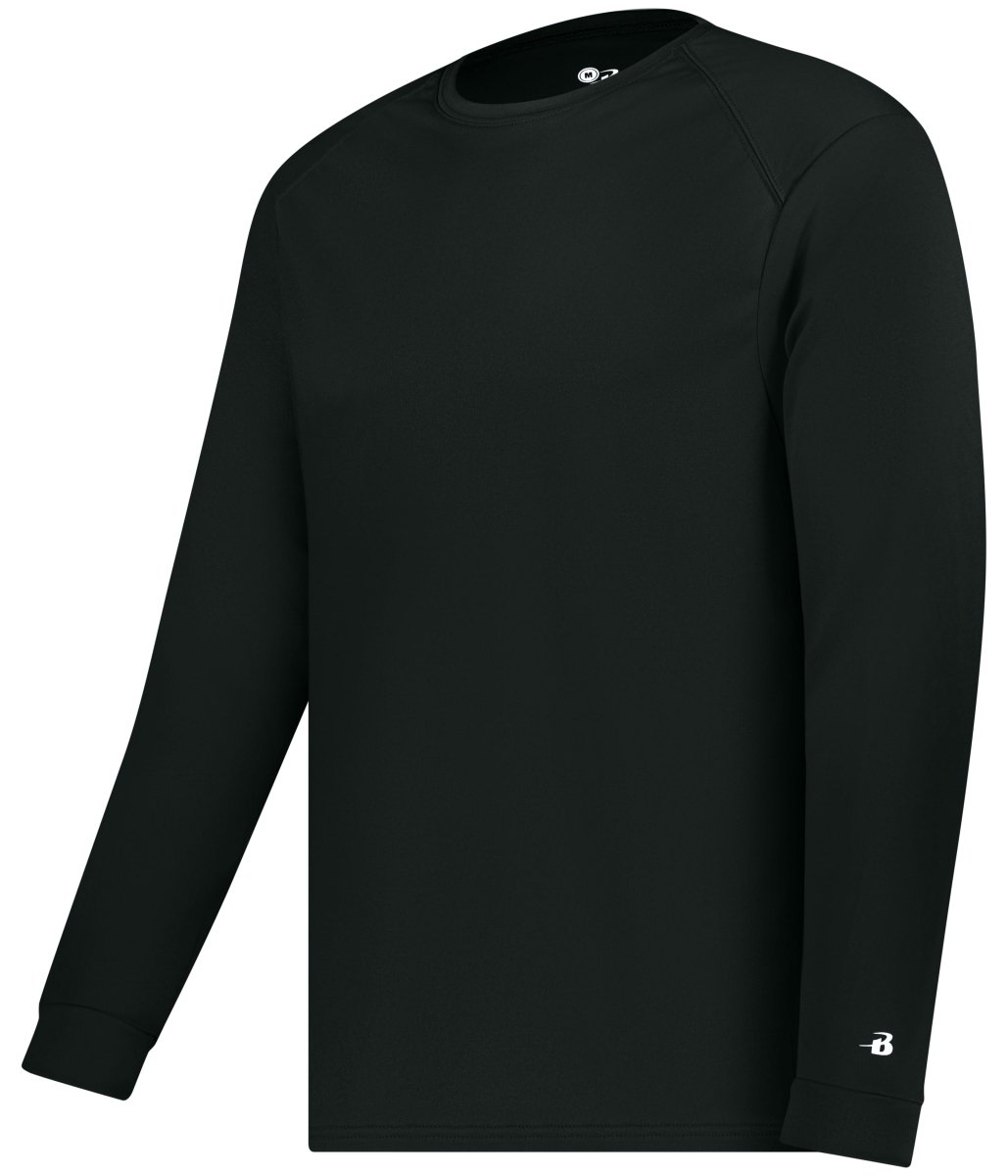 Augusta Sportswear YOUTH B - CORE LONG SLEEVE TEE 210400 BLACK S