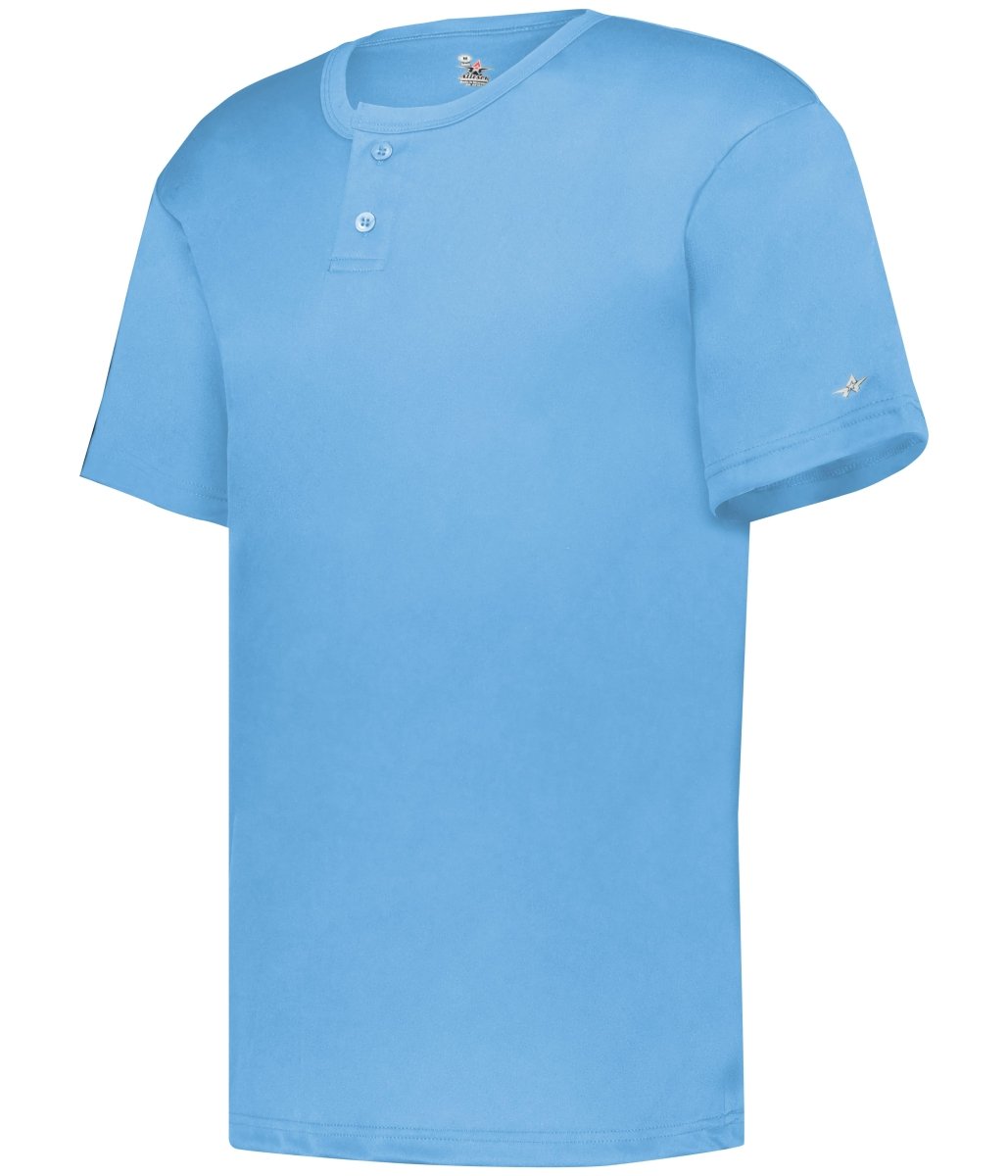 Augusta Sportswear YOUTH B - CORE TWO - BUTTON BASEBALL JERSEY 293000 COLUMBIA BLUE (BA) S
