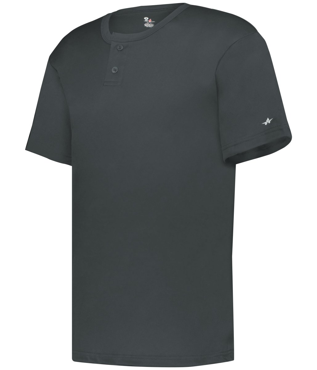 Augusta Sportswear YOUTH B - CORE TWO - BUTTON BASEBALL JERSEY 293000 GRAPHITE (BA) S