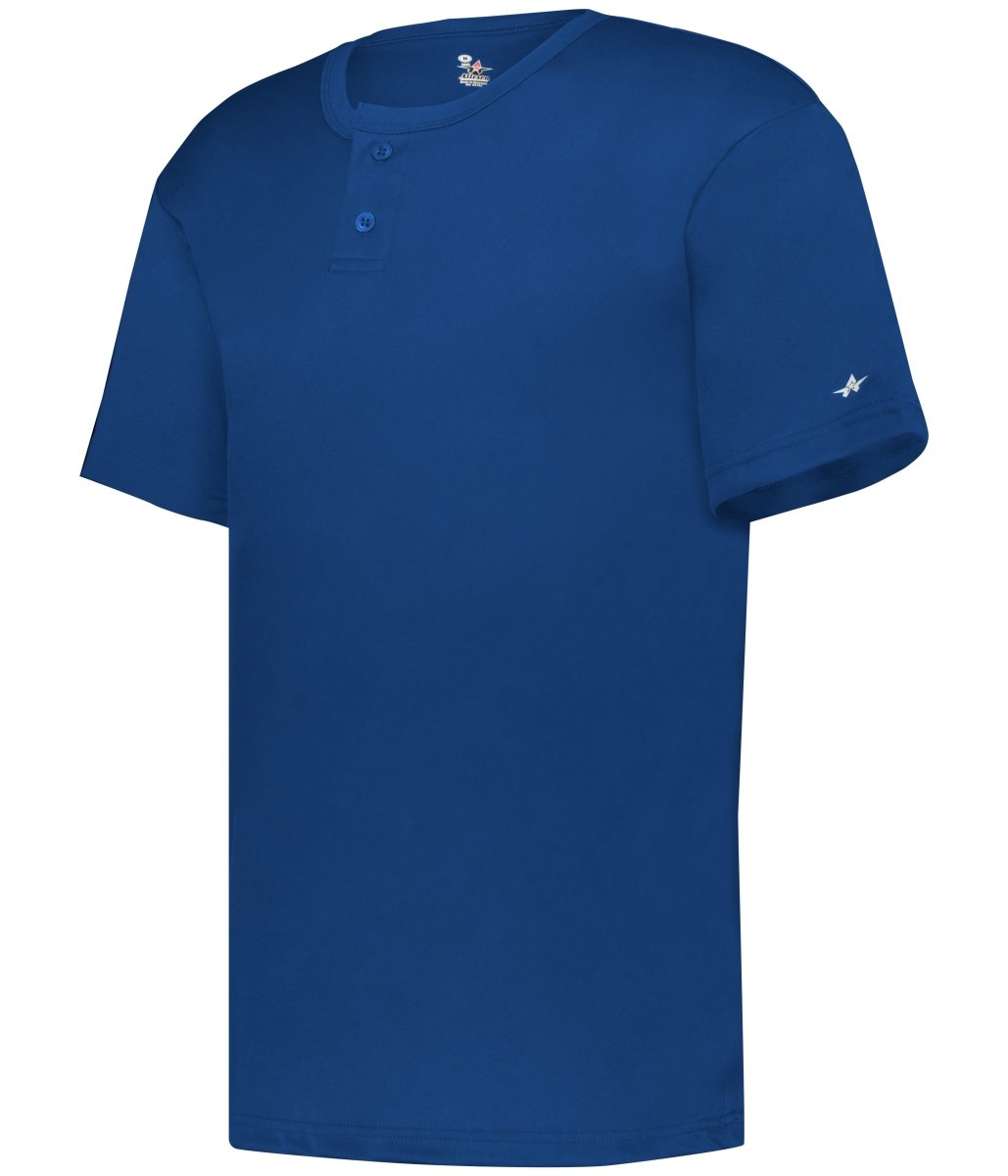 Augusta Sportswear YOUTH B - CORE TWO - BUTTON BASEBALL JERSEY 293000 ROYAL (BA) S