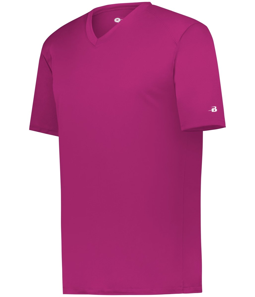 Augusta Sportswear YOUTH B - CORE V - NECK TEE 216200 HOT PINK (BA) S