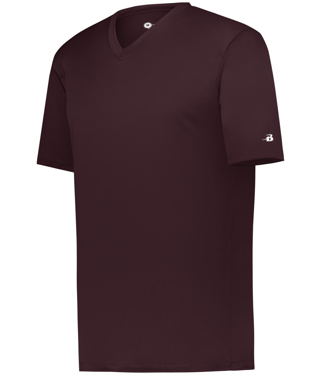 Augusta Sportswear YOUTH B - CORE V - NECK TEE 216200 MAROON (BA) S